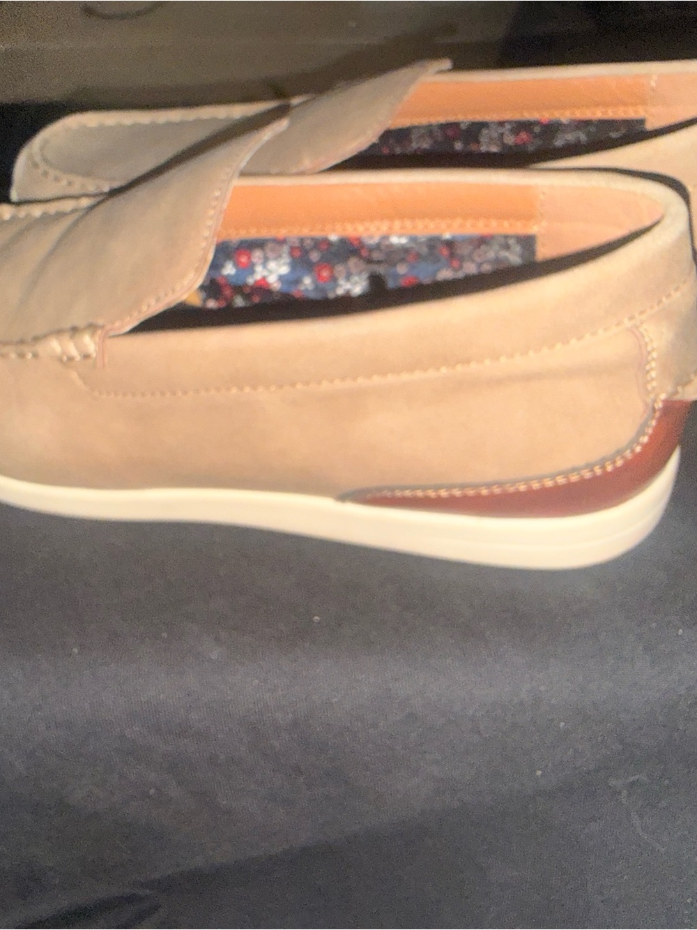 Steve Madden Men's Tan and Brown Slip-On Loafers